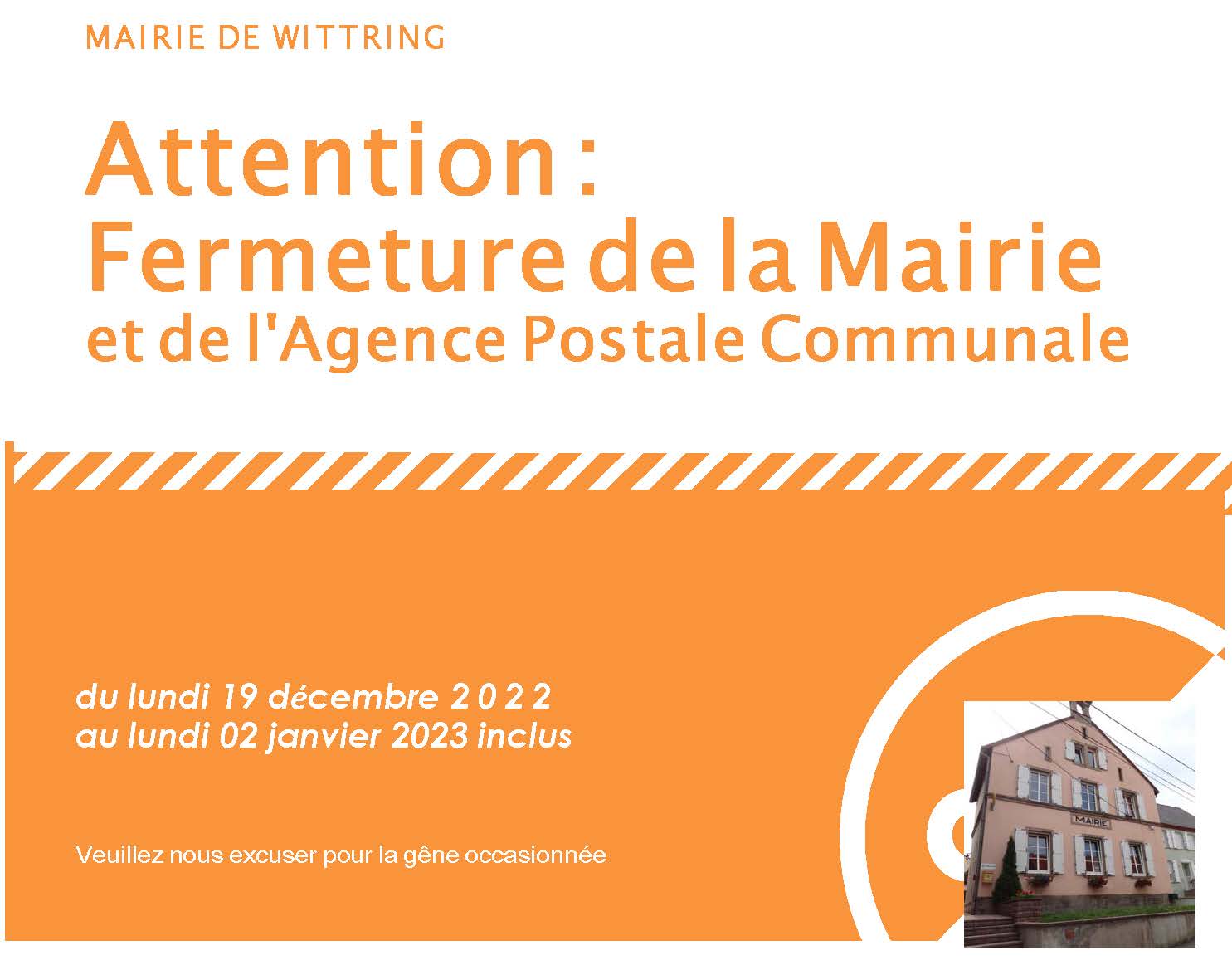 Fermeture Mairie Et Agence Postale Communale